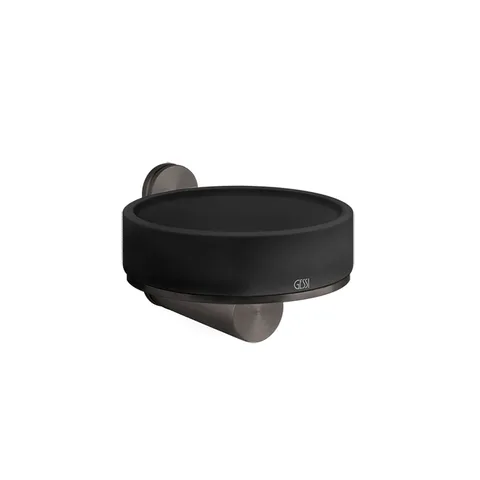 GESSI 316 Мыльница настенная, цвет: черный/brushed black metal pvd