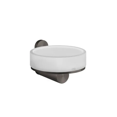 GESSI 316 Мыльница настенная, цвет: белый/brushed black metal pvd