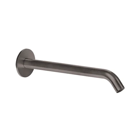 GESSI 316 Настенный излив 200мм на 1/2”, комбинируемый с удаленным управлением (не входит в комплект), цвет: brushed black metal pvd