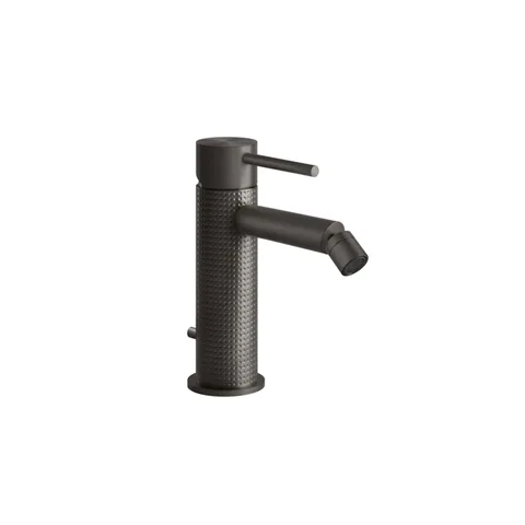 GESSI 316 Смеситель для биде на 1 отверстие, с донным клапаном, излив 118мм, цвет: brushed black metal pvd