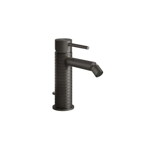 GESSI 316 Смеситель для биде на 1 отверстие с донным клапаном, излив 118мм, цвет: brushed black metal pvd