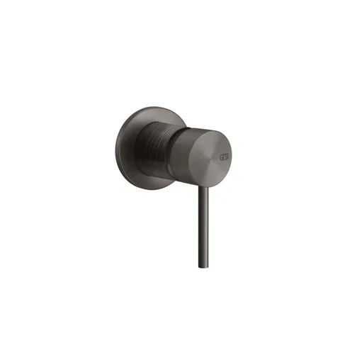 GESSI 316 Встраиваемый смеситель на 1/2" на 1 источник (внешняя часть), цвет: brushed black metal pvd