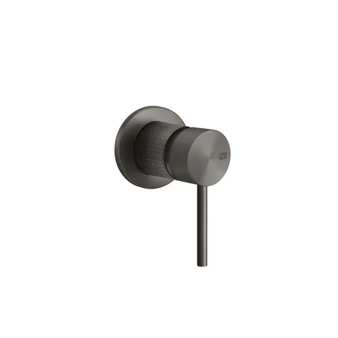 GESSI 316 Встраиваемый смеситель на 1/2" на 1 источник (внешняя часть), цвет: brushed black metal pvd