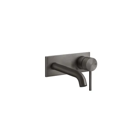 GESSI 316 Встраиваемый смеситель для раковины с изливом 146-116мм (внешняя часть), цвет: brushed black metal pvd