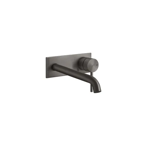 GESSI 316 Встраиваемый смеситель для раковины с изливом 200-170мм (внешняя часть), цвет: brushed black metal pvd