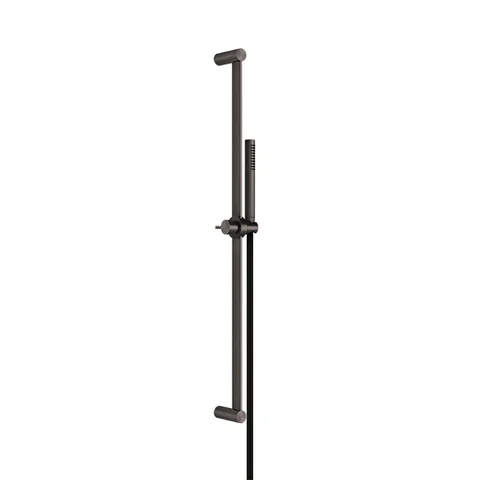 GESSI 316 Штанга в комплекте с душевой лейкой с легкой очисткой, шланг 1,50 м, цвет: brushed black metal pvd