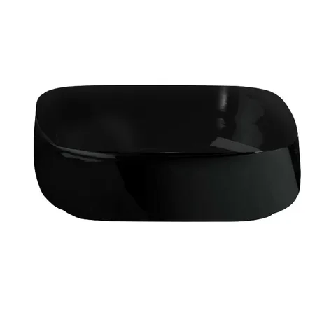 Artceram COGNAC Раковина накладная Quadro 55x35 см, цвет: матовый черный