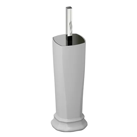 Artceram CIVITAS Ершик напольный с керамической колбой 10х50 cм, цвет: серый/хром (не производится!)