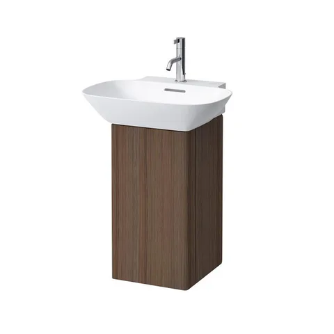 Laufen INO Тумба под раковину 810302, 320х340х605мм, с 1 дверцей, с сифоном, с 4 полками, DX, цвет: темный орех (СПЕЦЕНА-Акция!)