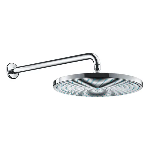 HG Raindance S Верхний душ 1jet (RainAir), d300мм, с настенным держателем 390 мм, шарнирное соединение, G1/2, цвет: хром