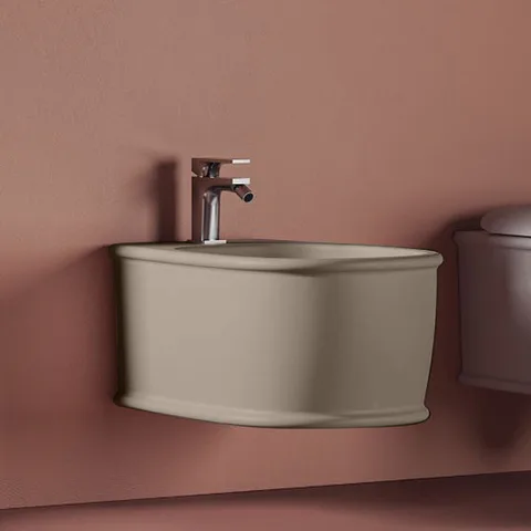 Artceram ATELIER Биде подвесное 52х37см, с 1 отв под смеситель, цвет: matera (Спеццена с нашего склада!)