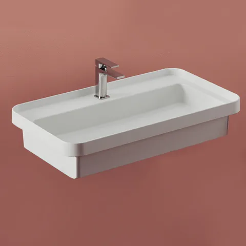 Artceram FUORI SCALA Раковина встраиваемая, 80х45см, c 1 отв под смеситель, без перелива, цвет: белый