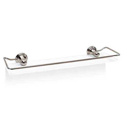 Decor Walther Classic GLA R Полка стеклянная 62x14.5см, цвет: никель полированный