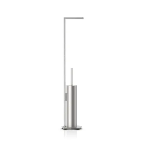 Decor Walther Mikado SBK Напольная стойка с ершиком и бумагодержателем, цвет: сталь матовая