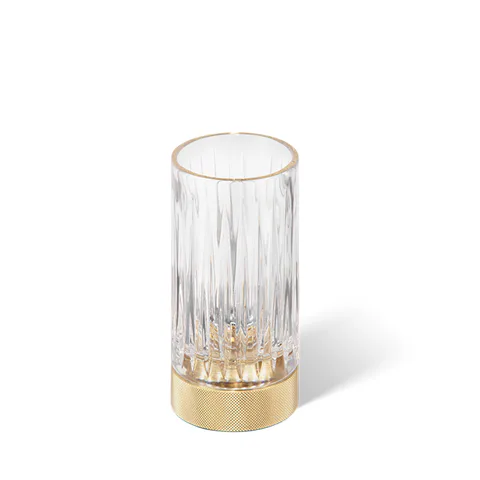 Decor Walther Club SMG Стакан настольный, граненое стекло, цвет: золото матовое