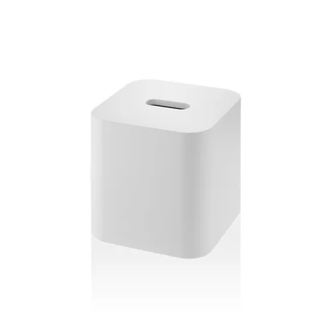 DECOR WALTHER STONE KBQ Коробка для салфеток 135x135x135 мм., настольная, цвет белый матовый