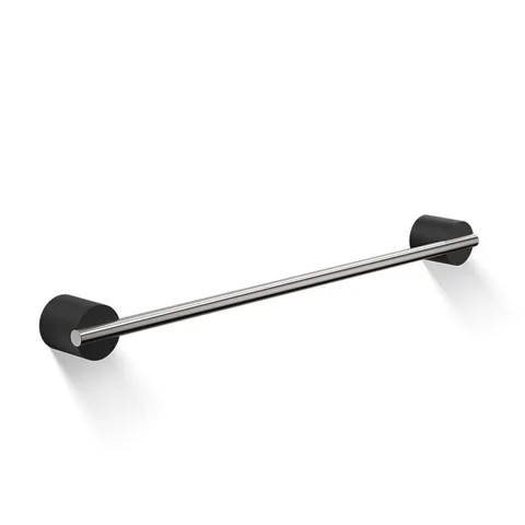 Decor Walther Black Stone HTE45 Полотенцедержатель 45см, цвет: черный матовый / сталь матовая