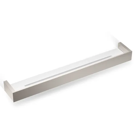 Decor Walther Brick DA60 Душевая полка 60x9см, акриловое белое стекло, цвет: никель сатинированный