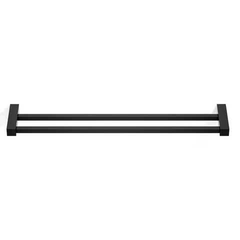 Decor Walther Corner HTD60 Полотенцедержатель 60см, двойной, цвет: черный матовый