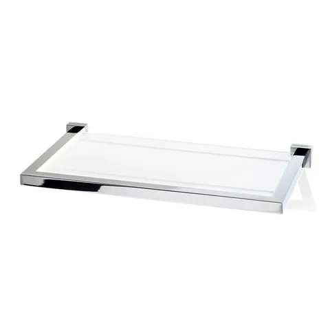 Decor Walther Corner GLA30 Полочка стеклянная 30x16.5см, цвет: хром