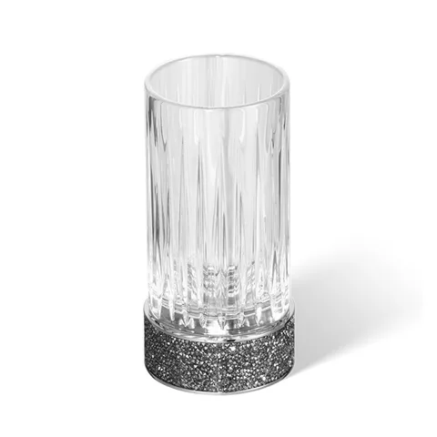 Decor Walther Rocks SMG Стакан настольный, граненое стекло, с кристаллами Swarovski®, цвет: хром