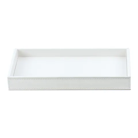 Decor Walther Brownie Tab L Лоток универсальный 28x16см, цвет: белая кожа