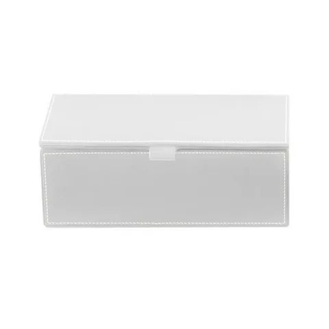 Decor Walther Brownie BMD2 Универсальная коробка 24.5x13x9.5см, с крышкой, цвет: белая кожа