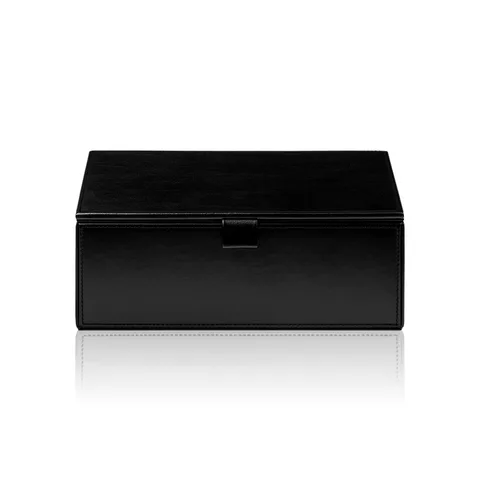 Decor Walther Brownie BMD2 Универсальная коробка 24.5x13x9.5см, с крышкой, цвет: черная кожа