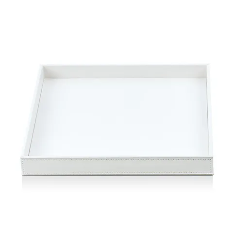 Decor Walther Brownie Tab Q Лоток универсальный 28x28см, цвет: белая кожа