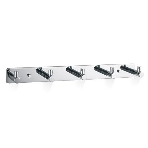 Decor Walther Basic HAK5 Панель с 5 крючками 30x4см, цвет: хром