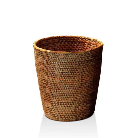 Decor Walther Basket PK Корзина для бумаги 30x31см, цвет: ротанг темный