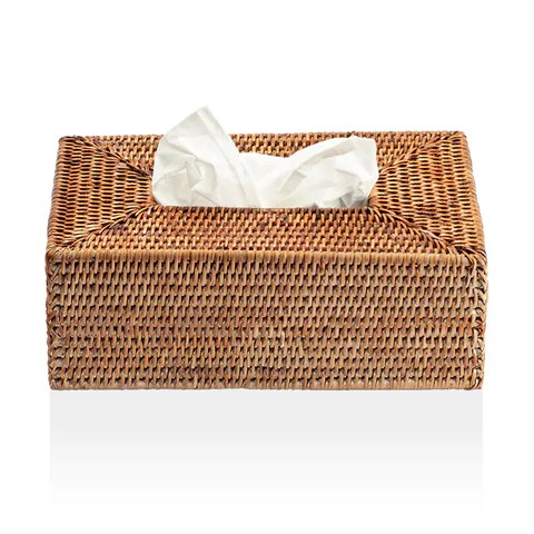 Decor Walther Basket KB Диспенсер для салфеток 14x25x10см, цвет: ротанг темный