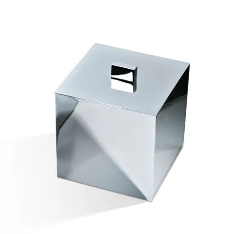 Decor Walther Cube DW 3560 Баночка универсальная 13x13x14.5см, с крышкой, цвет: хром