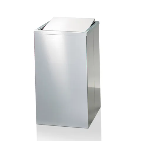 Decor Walther DW 215 Корзина для белья 32x32x58см, цвет: сталь матовая