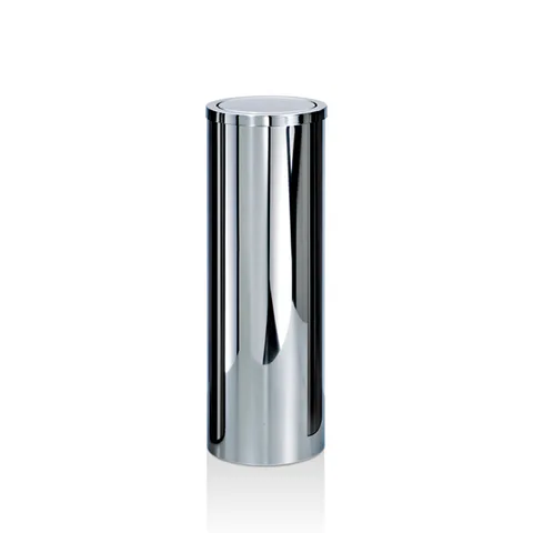 Decor Walther DW 1024 Корзина для бумаги 20xh60см, с крышкой, цвет: сталь полированная