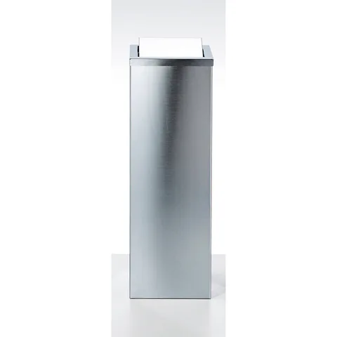 Decor Walther DW 1013 Корзина для бумаги 20x20x60см, с крышкой, цвет: сталь матовая
