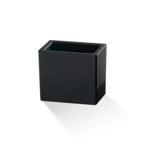 Decor Walther DW 946 Бокс универсальный 10.5x7x9см, стекло матовое, цвет: черный (Снято с пр-ва)
