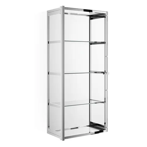 Decor Walther Glas S 3 Шкафчик подвесной 35x19x80см, стекло прозрачное, цвет: хром ЗАКАЗ ПО ЗАПРОСУ