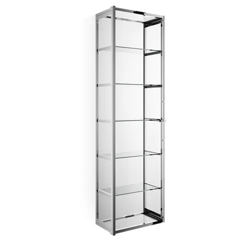 Decor Walther Glas S 4 Шкафчик подвесной 35x19x120см, стекло прозрачное, цвет: хром ЗАКАЗ ПО ЗАПРОСУ