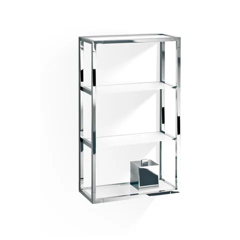 Decor Walther ET 6 Шкафчик открытый 35x15x60см, стекло белое, цвет: хром