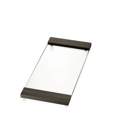 Decor Walther Classic Tab 37 Лоток универсальный 37x17см, прозрачное стекло, цвет: темная бронза (Снято с пр-ва)