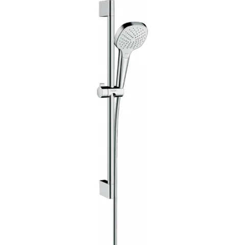 HG Croma Select E Vario Душевой набор: штанга 650mm, ручной душ 110, 3jet (Rain, IntenseRain, Turbo Rain), шланг, цвет: белый/хром
