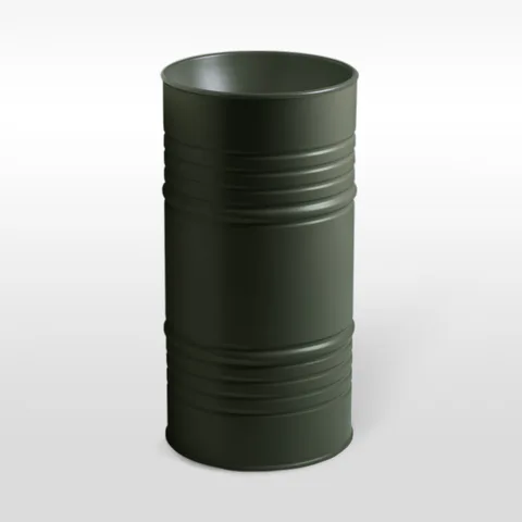 Kerasan Artwork Раковина свободностоящая "BARREL" d 45,H 90 см, без отв под смеситель,  слив в стену, цвет: Verde muschio