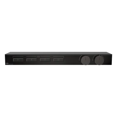 Gessi Hi-Fi Термостат для душа, с вкл. до 4 источников одновременно (внешняя часть), с полкой из черного мат. стекла, цвет: Black Metal PVD