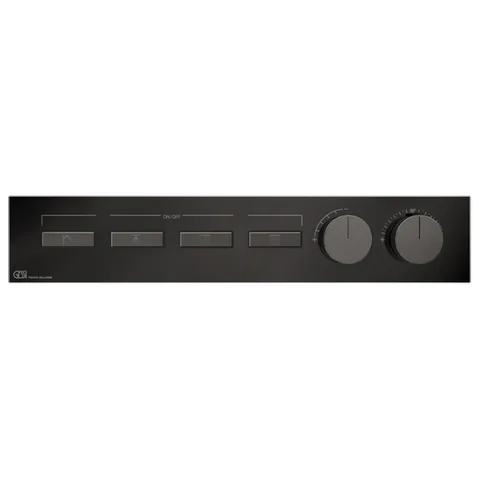 Gessi Hi-Fi Термостат для душа, с включением до 4 источников одновременно (внешняя часть), цвет: Black Metal PVD