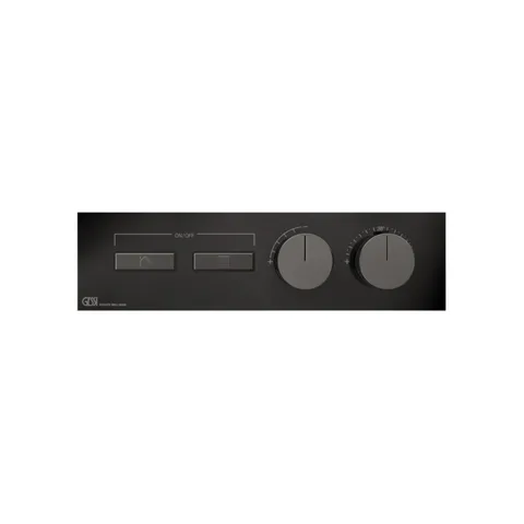 Gessi Hi-Fi Термостат для душа, с включением до 2 источников одновременно (внешняя часть), цвет: Black Metal PVD