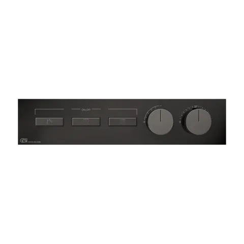 Gessi Hi-Fi Термостат для душа, с включением до 3 источников одновременно (внешняя часть), цвет: Black Metal PVD