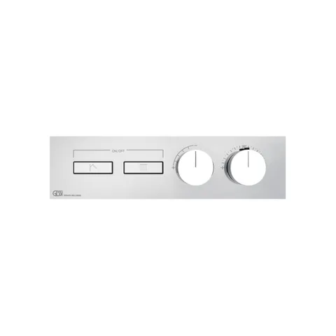 Gessi Hi-Fi Термостат для душа, с включением до 2 источников одновременно (внешняя часть), цвет: хром