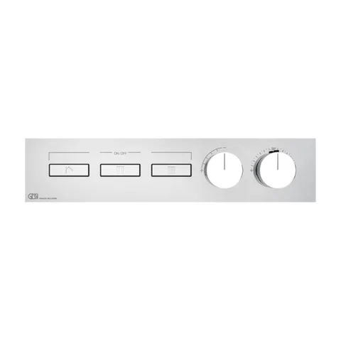 Gessi Hi-Fi Термостат для душа, с включением до 3 источников одновременно (внешняя часть), цвет: хром