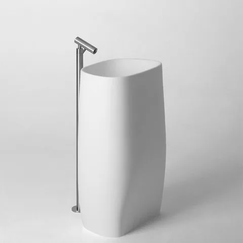 Agape Pear C Раковина напольная 55.5x40.9x90 см, без отв., выпуск в пол, цвет: белый